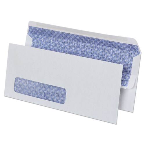 UNV36102 - Universal - Self-Seal Security Tint Business Envelope, Address Window, #10, Square Flap, Self-Adhesive Closure, 4.13 x 9.5, White, 500/BX