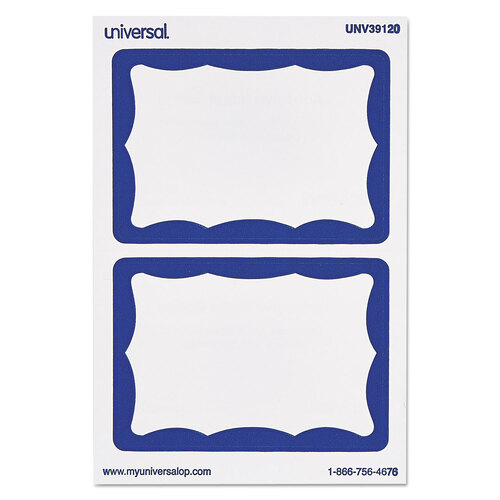 UNV39120 - C-Line Products - Self-Adhesive Name Badges, 2 x 3-1/2, Blue, 100/Box