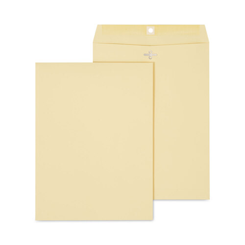 UNV41907 - Universal - Kraft Clasp Envelope, #10 1/2, Square Flap, Clasp/Gummed Closure, 9 x 12, Brown Kraft, 100/Box