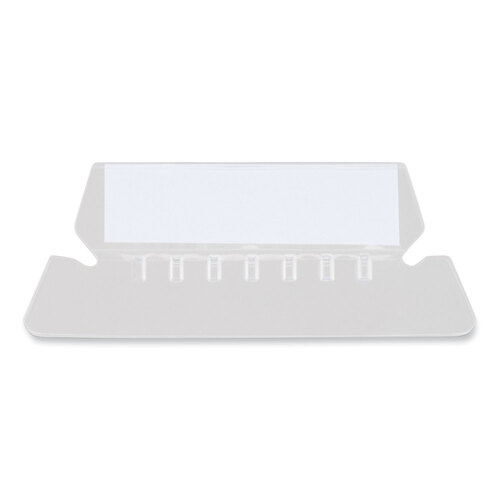 UNV42215 - Universal - Hanging File Folder Plastic Index Tabs, 1/5-Cut, Clear, 2.25&quot; Wide, 25/Pack
