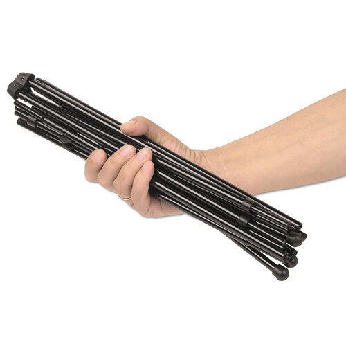 UNV43029 - Universal - Instant Setup Foldaway Easel, Adjusts 15&quot; to 61&quot; High, Steel, Black