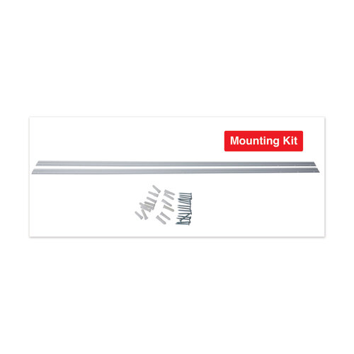 UNV43204 - Universal - Frameless Magnetic Glass Marker Board, 72 x 48, White Surface