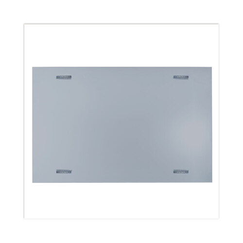 UNV43204 - Universal - Frameless Magnetic Glass Marker Board, 72 x 48, White Surface