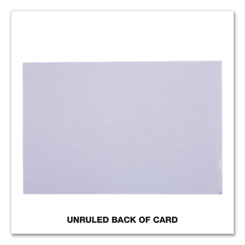UNV47230 - Universal - Ruled Index Cards, 4 x 6, White, 100/Pack