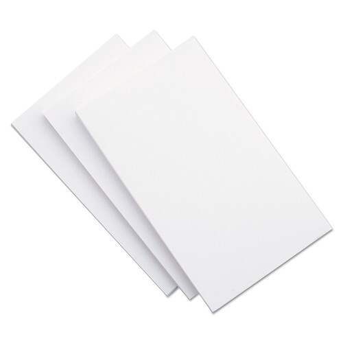 UNV47240 - Universal - Unruled Index Cards, 5 x 8, White, 100/Pack