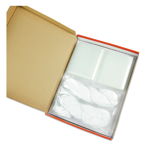 UNV56003 - Universal - Clear Badge Holders w/Garment-Safe Clips, 2 1/4 x 3 1/2, White Inserts, 50/Box