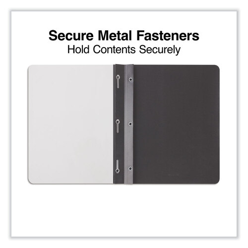 UNV57120 - Universal - Clear Front Report Cover, Prong Fastener, 0.5&quot; Capacity, 8.5 x 11, Clear/Black, 25/Box
