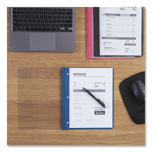 UNV57120 - Universal - Clear Front Report Cover, Prong Fastener, 0.5&quot; Capacity, 8.5 x 11, Clear/Black, 25/Box