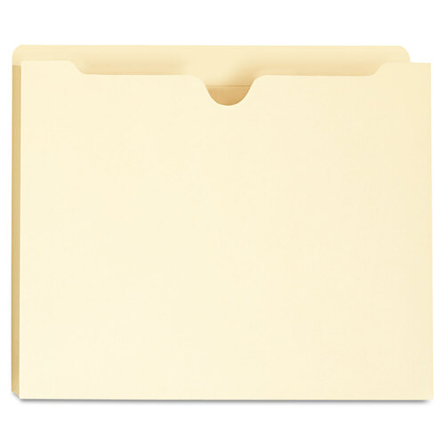 UNV73500 - Universal - Deluxe Manila File Jackets with Reinforced Tabs, Straight Tab, Letter Size, Manila, 50/Box