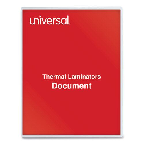 UNV84622 - Universal - Laminating Pouches, 3 mil, 9&quot; x 11.5&quot;, Matte Clear, 100/Box