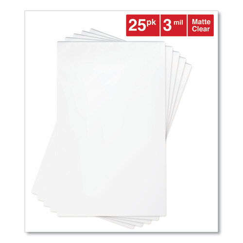 UNV84630 - Universal - Laminating Pouches, 3 mil, 9&quot; x 14.5&quot;, Matte Clear, 25/Pack