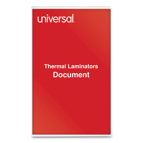 UNV84630 - Universal - Laminating Pouches, 3 mil, 9&quot; x 14.5&quot;, Matte Clear, 25/Pack