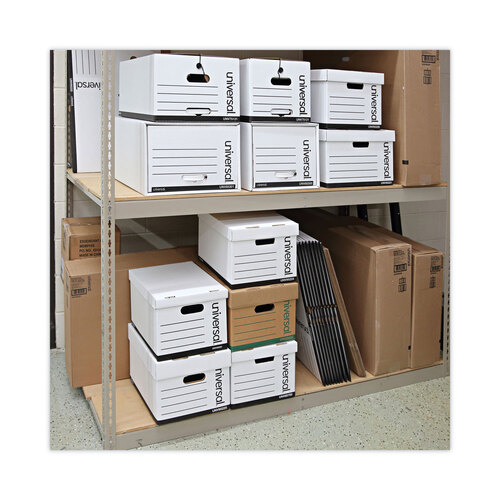UNV85300 - Universal - Heavy-Duty Storage Drawers, Letter Files, 14&quot; x 25.5&quot; x 11.5&quot;, White, 6/Carton