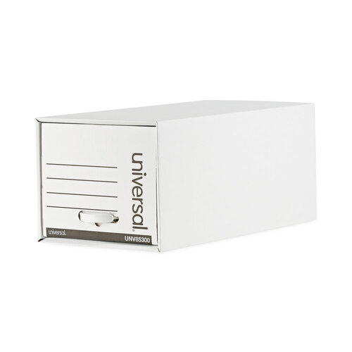 UNV85300 - Universal - Heavy-Duty Storage Drawers, Letter Files, 14&quot; x 25.5&quot; x 11.5&quot;, White, 6/Carton