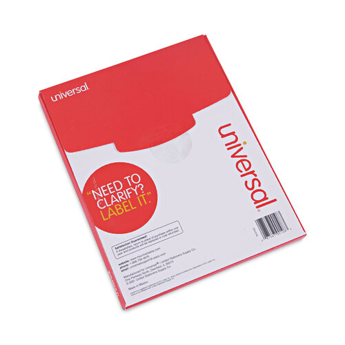 UNV90108 - Universal - Copier Mailing Labels, Copiers, 8.5 x 11, White, 100/Box