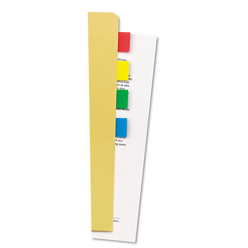 UNV99004 - Universal - Page Flags, Assorted Colors, 35 Flags/Dispenser, 4 Dispensers/Pack