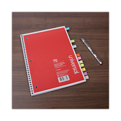 UNV99026 - Universal - Self-Stick Page Tabs, 0.5&quot; x 2&quot;, Assorted Colors, 500/Pack
