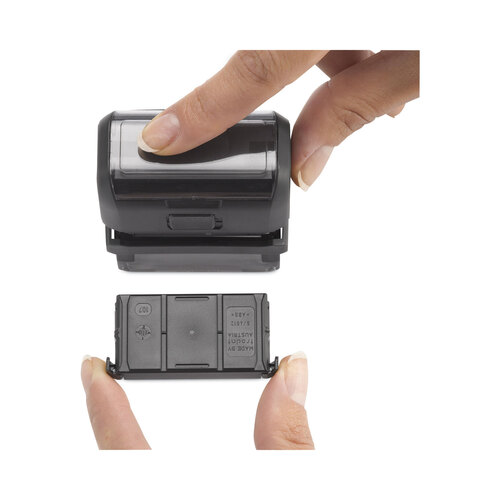 USS5915 - U.S. Stamp & Sign - Printy Do It Yourself Self-Inking Message Stamp, 0.75&quot; x 1.88&quot;, Black