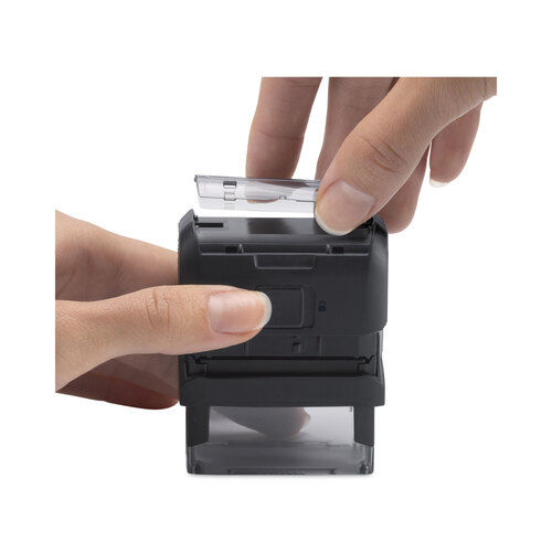 USS5915 - U.S. Stamp & Sign - Printy Do It Yourself Self-Inking Message Stamp, 0.75&quot; x 1.88&quot;, Black