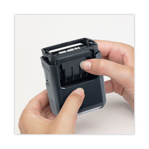 USS5916 - U.S. Stamp & Sign - Printy Do It Yourself Self-Inking Message Dater,1.63 x 1, Blue/Red