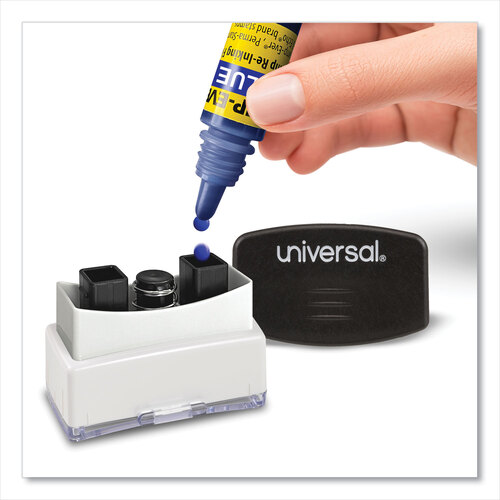 USSIB61 - U.S. Stamp & Sign - Refill Ink for Clik! and Universal Stamps, 7 mL Bottle, Blue