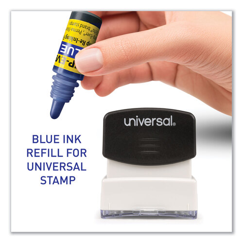 USSIB61 - U.S. Stamp & Sign - Refill Ink for Clik! and Universal Stamps, 7 mL Bottle, Blue