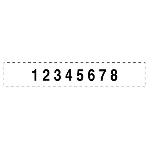 USST5558 - U.S. Stamp & Sign - Professional Self-Inking Numberer, Eight Bands/Digits, Type Size: 2, Black