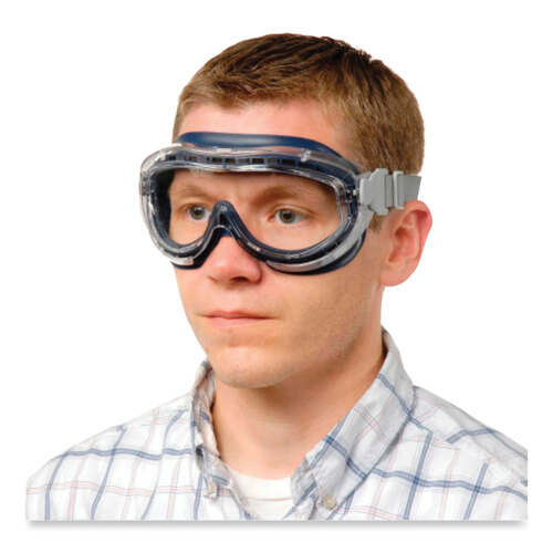 UVXS3400HS - Honeywell - Flex Seal OTG Goggles, Clear HydroShield Anti-Fog/Anti-Scratch Lens, Clear/Navy/Gray Frame