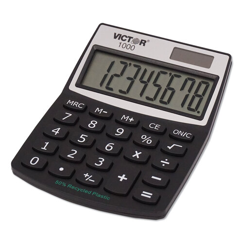VCT1000 - Victor - 1000 Minidesk Calculator, 8-Digit LCD