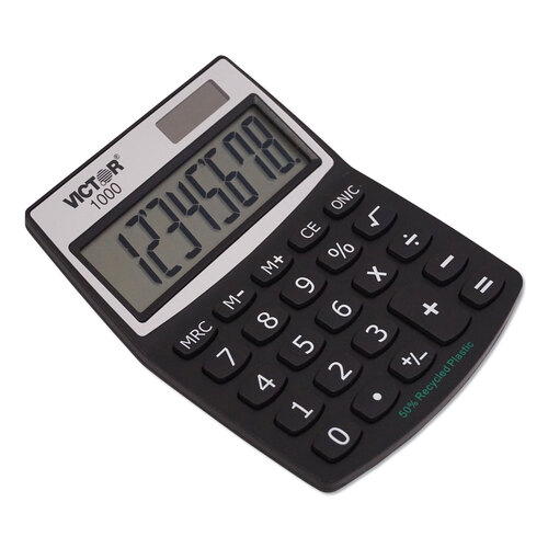 VCT1000 - Victor - 1000 Minidesk Calculator, 8-Digit LCD
