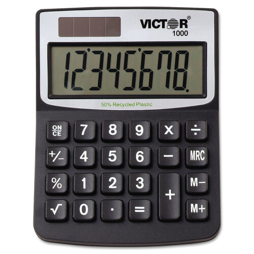 VCT1000 - Victor - 1000 Minidesk Calculator, 8-Digit LCD