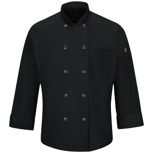 VFI042XBK-RG-4XL - Red Kap - Red Kap Men's Chef Coat with OilBlok + MIMIX&trade;