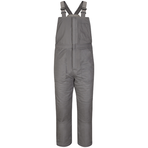 VFIBLC8GY-RG-4XL - Bulwark - Bulwark Men's Midweight Excel FR&reg; ComforTouch&reg; Deluxe Insulated Bib Overall with Leg Tab