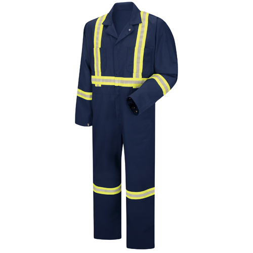 Red Kap Enhanced Visibility Zip Front Coverall - Red Kap CT5CNV-LN-54 ...