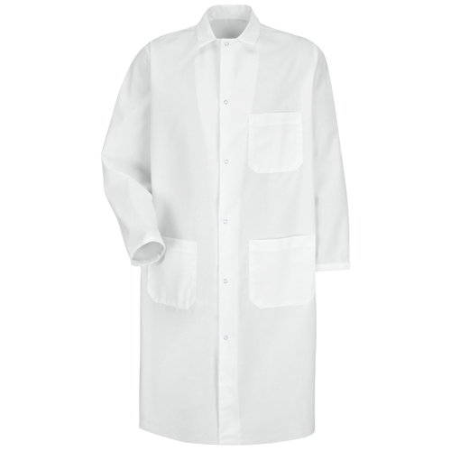 VFIKS62WH-RG-4XL - Red Kap - Red Kap Gripper-Front Spun Polyester Butcher Coat