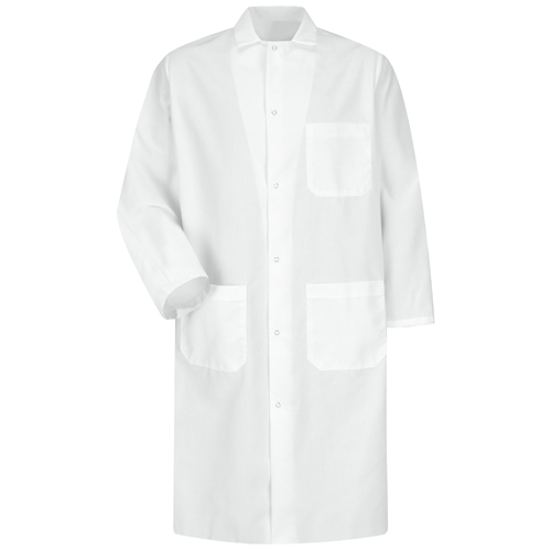 VFIKS64WH-RG-4XL - Red Kap - Red Kap Gripper-Front Spun Polyester Butcher Coat