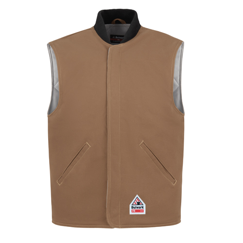 VFILLS8BD-RG-L - Bulwark - Bulwark Brown Duck Vest Jacket Liner