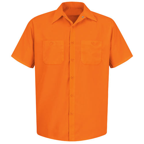 VFISS24OR-SSL-L - Red Kap - Red Kap Short Sleeve Enhanced Visibility Work Shirt