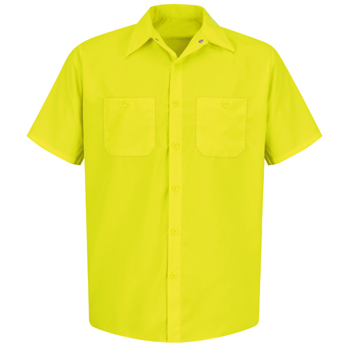 VFISS24YE-SSL-L - Red Kap - Red Kap Short Sleeve Enhanced Visibility Work Shirt