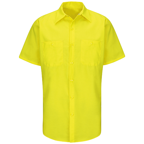 VFISY24YE-SSL-L - Red Kap - Red Kap Short Sleeve Enhanced Visibility Ripstop Work Shirt
