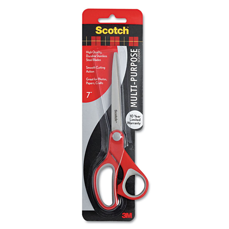 High carbon stainless steel multi-purpose scissors with contoured