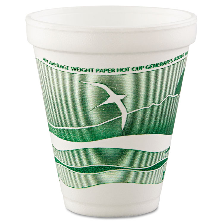 16 Oz Disposable Styrofoam Cups (50 Pack), White Foam Cup Insulates Hot &  Cold B