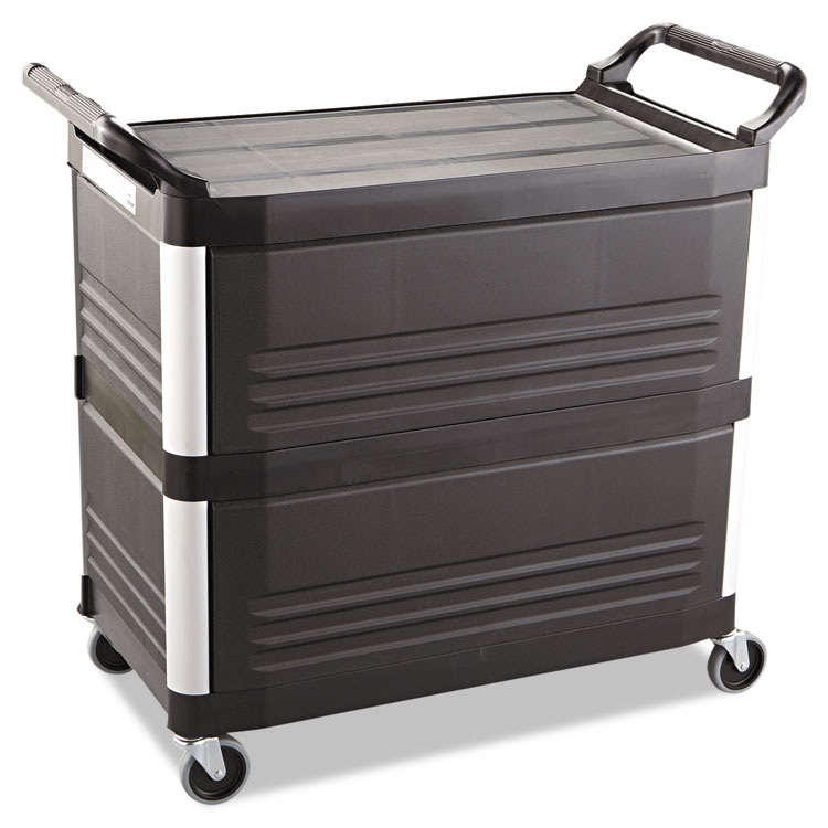 Rubbermaid Commercial 342488BLA Utility Cart w/ 4 Casters Black