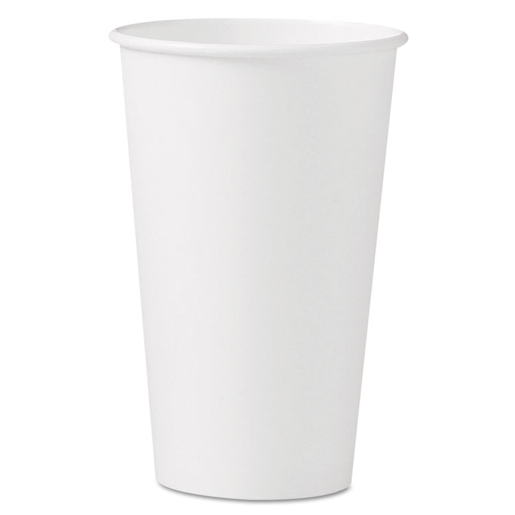 Mistique Hot Paper Cups 16oz Brown 50/Sleeve 20 Sleeves/Carton