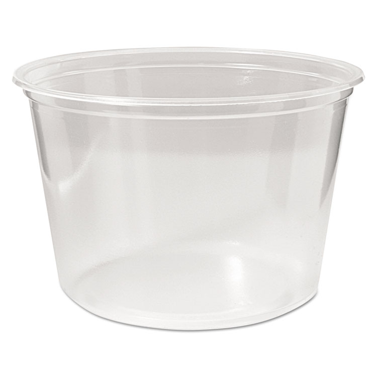 Gen Plastic Deli Containers, 16 oz, Clear, Plastic, 240/Carton