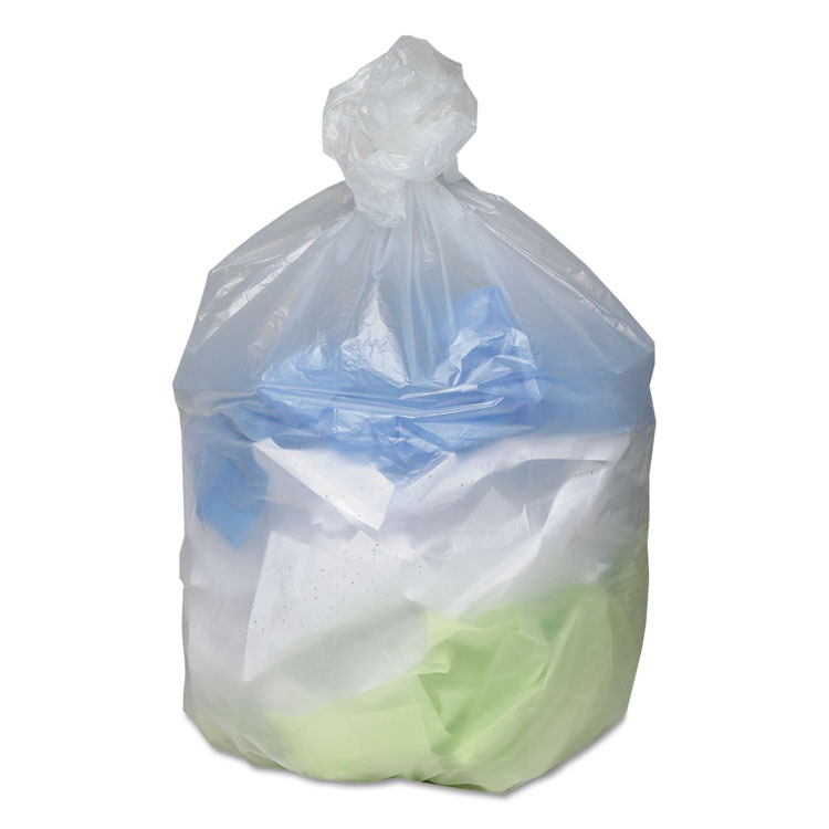 Bagtron Can Liners CL2424NA8 24 x 24 7-10 gallon qty1000, 50bags/roll,  20rolls/ctn Natural