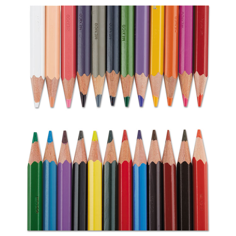 Prismacolor 20516 Col-Erase 12 Assorted Woodcase Barrel 0.7mm Soft Lead Colored  Pencils with Eraser