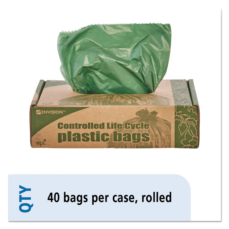 Earthsense Linear Low Density Large Trash and Yard Bags, 33 gal