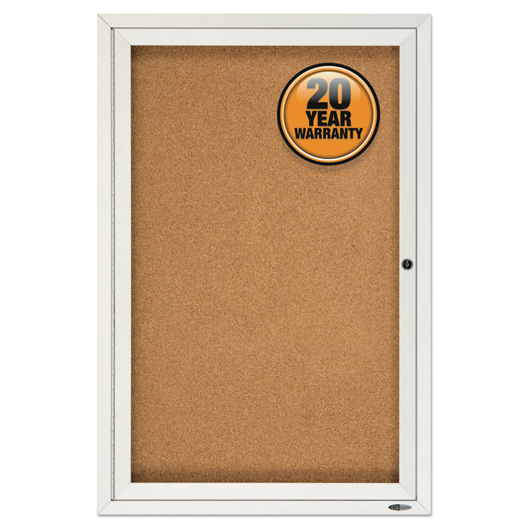 Quartet 2363L Enclosed Bulletin Board, 36 X 24