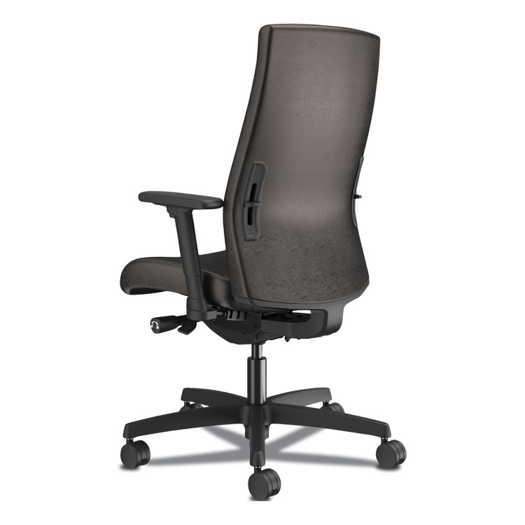 SertaPedic Emerson Executive Task Chair, Supports Up to 300 lbs., Black Seat-black Back, Silver Base